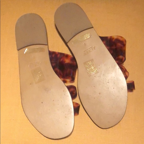 J. Crew Bali Tortoise Slides Sandals Size 8 - Picture 10 of 10